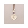 COLLANA CON PENDENTE LUNGO IN PIETRA E MOTIVO FLOREALE