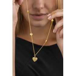 COLLANA CATENA LUNGA CUORI