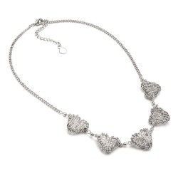 COLLANA 5 CUORI MICRO FILO