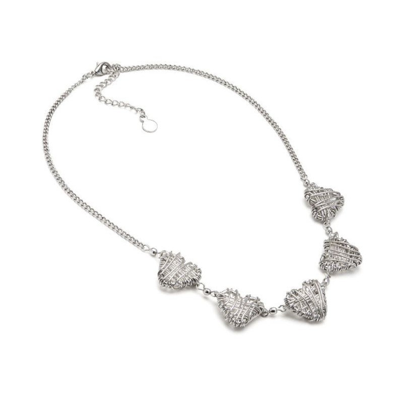 COLLANA 5 CUORI MICRO FILO
