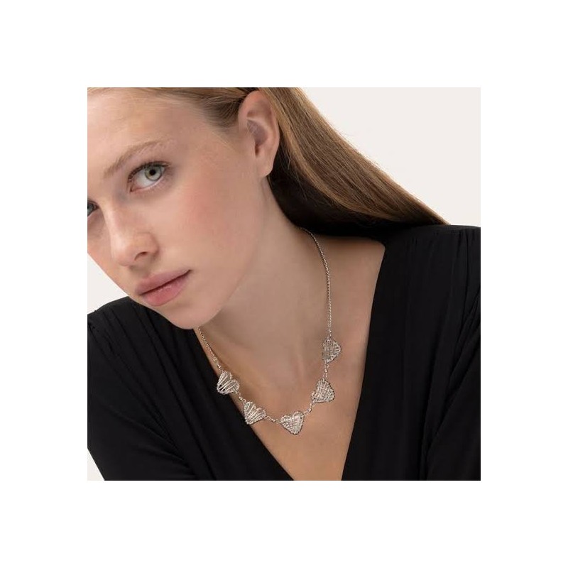 COLLANA 5 CUORI MICRO FILO