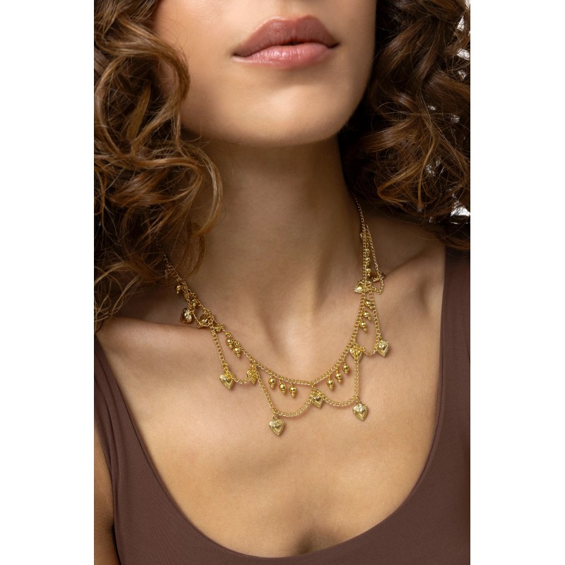 COLLANA CUORI PENDENTI