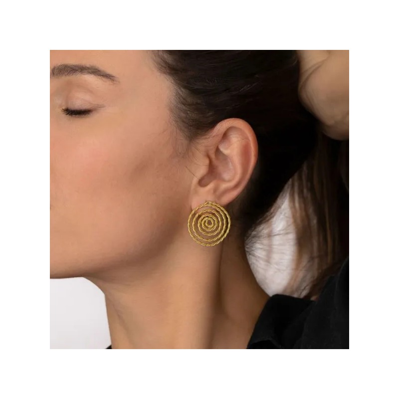 ORECCHINI SPIRALE TORCHON