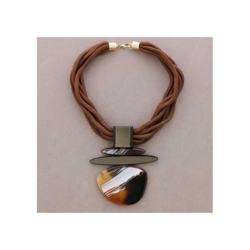 COLLANA COLLANA CON PENDENTE IN RESINA