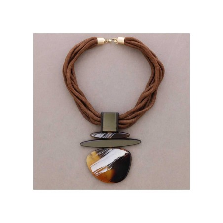 COLLANA COLLANA CON PENDENTE IN RESINA