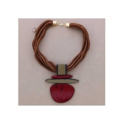 COLLANA COLLANA CON PENDENTE IN RESINA